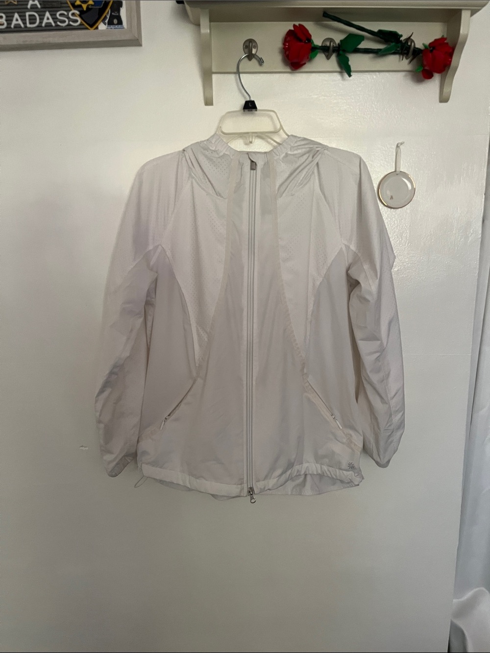 Athleta White Running jacket